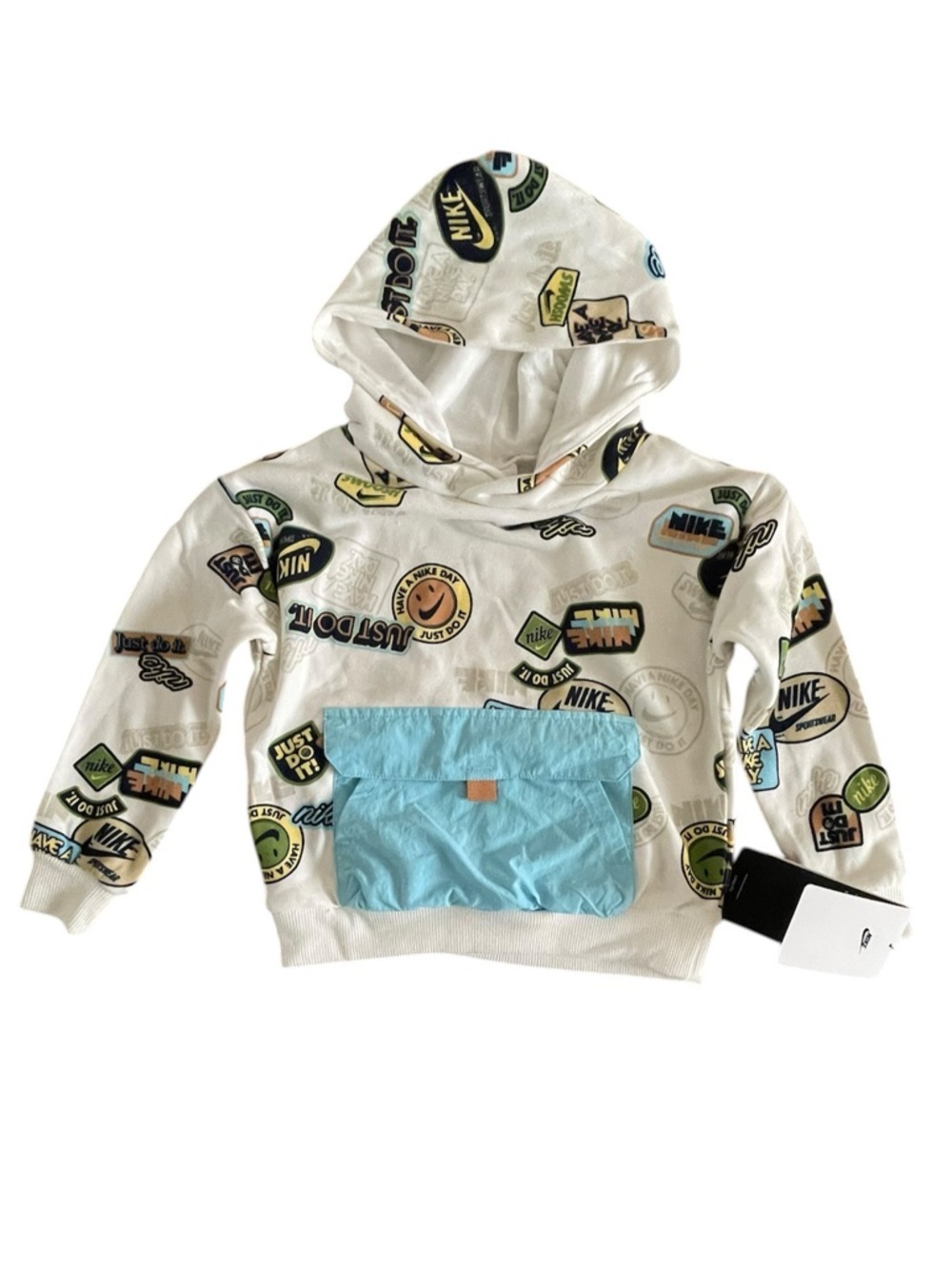 Nike Sportswear 
Toddler 3T Printed pullover Hoodie SWOOSH JUST DO IT - Picture 3 of 16